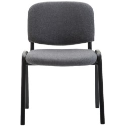 Silla de visita Ken V2 en tela gris