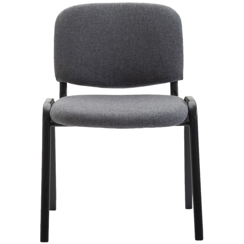 Silla de visita Ken V2 en tela gris