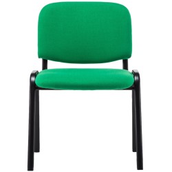 Silla de visita Ken V2 en tela verde