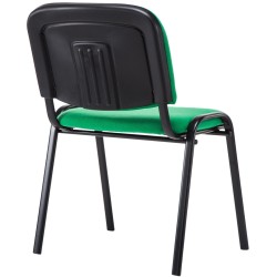 Silla de visita Ken V2 en tela verde