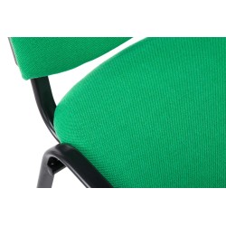 Silla de visita Ken V2 en tela verde