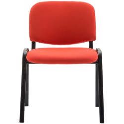 Silla de visita Ken V2 en tela roja