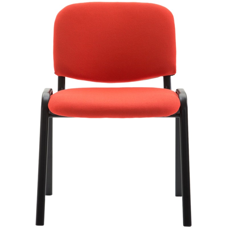 Silla de visita Ken V2 en tela roja