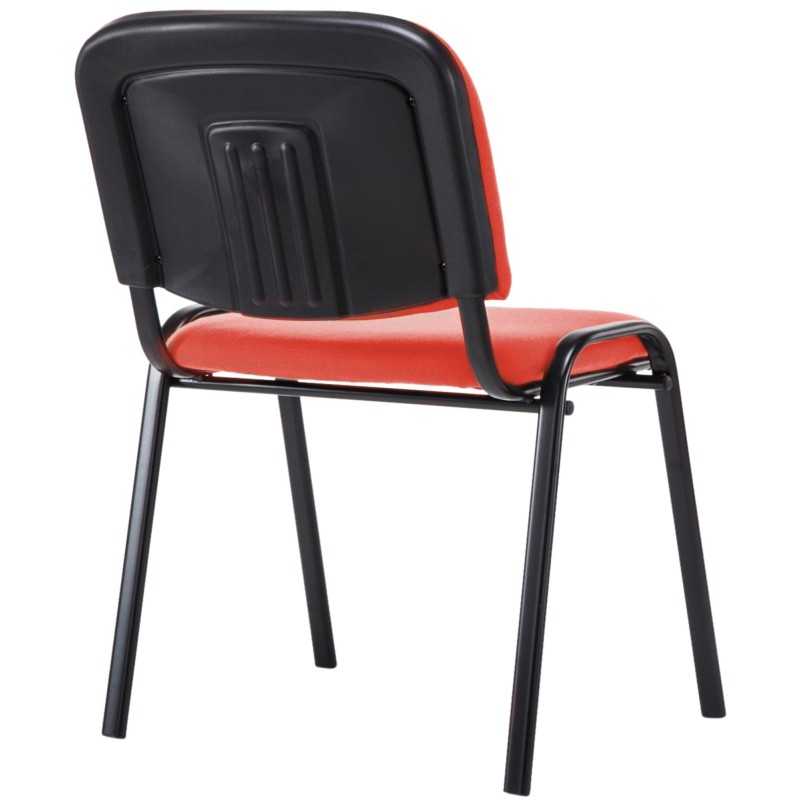 Silla de visita Ken V2 en tela roja