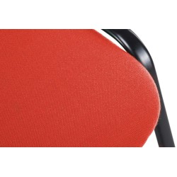Silla de visita Ken V2 en tela roja