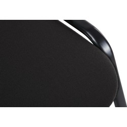 Silla de visita Ken V2 en tela negra