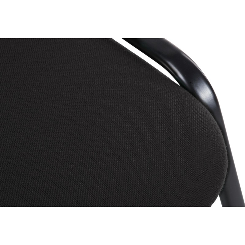 Silla de visita Ken V2 en tela negra