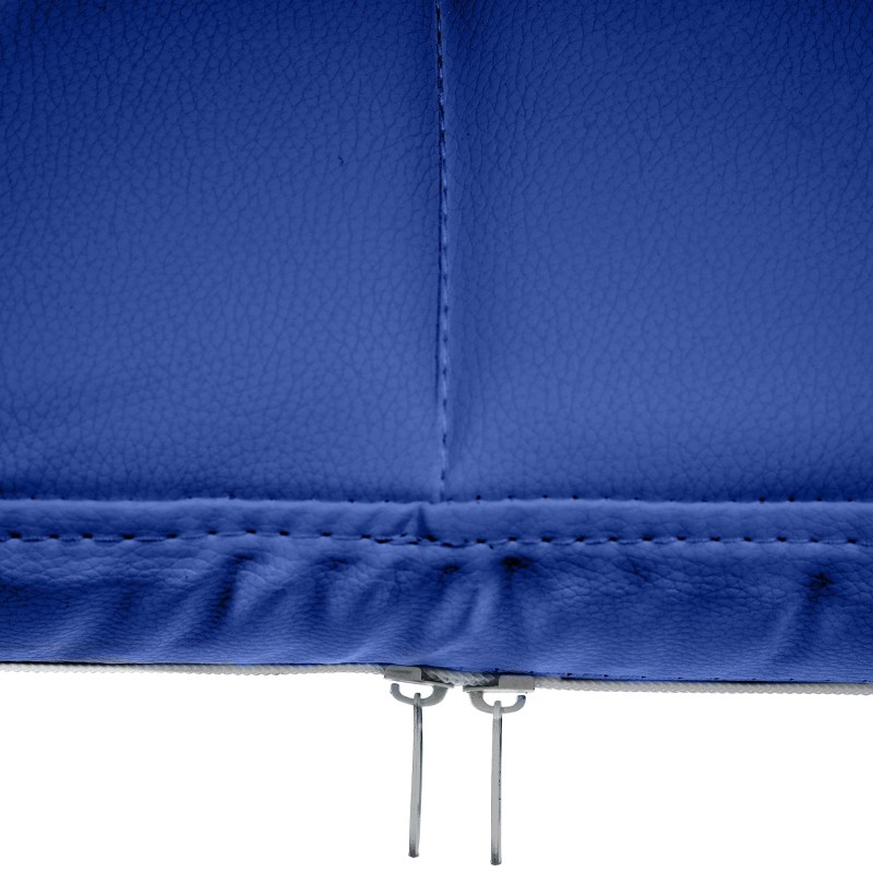 Silla de visita Canada B en piel sintética azul