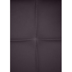 Silla de visita Canada B en piel sintética marrón