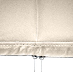 Silla de visita Canada B en piel sintética color crema