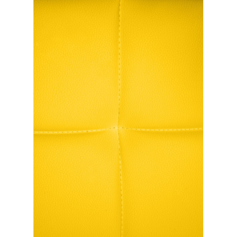 Silla de visita Canada B en piel sintética amarilla