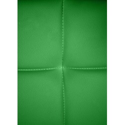 Silla de visita Canada B en piel sintética verde