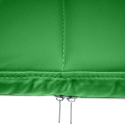 Silla de visita Canada B en piel sintética verde