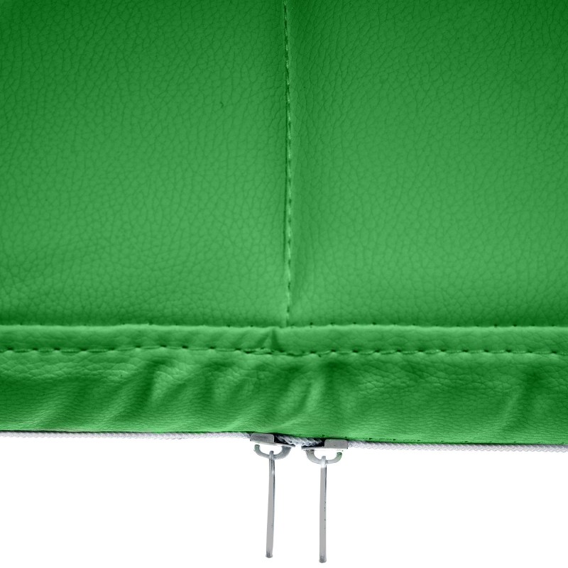 Silla de visita Canada B en piel sintética verde