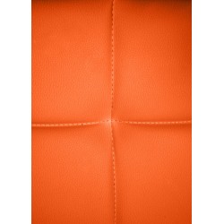 Silla de visita Canada B en piel sintética color naranja