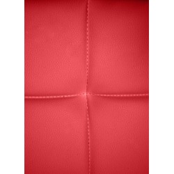 Silla de visita Canada B en piel sintética roja