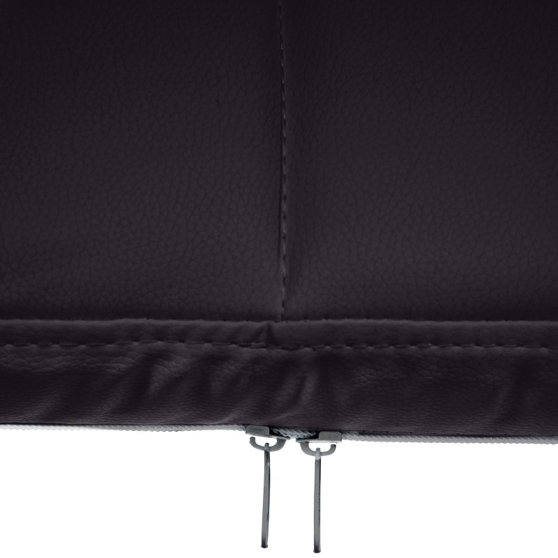 Silla de visita Canada B en piel sintética negra