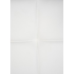 Silla de visita Canada B en piel sintética blanca