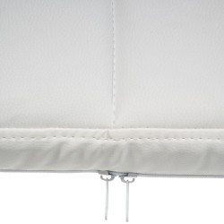 Silla de visita Canada B en piel sintética blanca