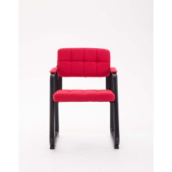 Silla de visita Canada B en tela roja