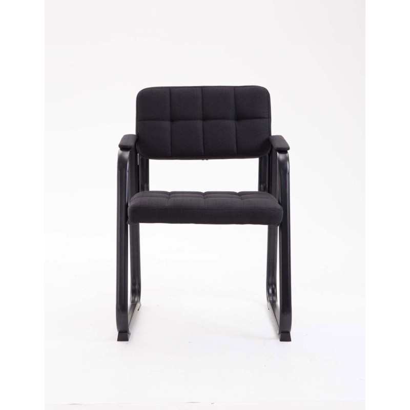 Silla de visita Canada B en tela negra