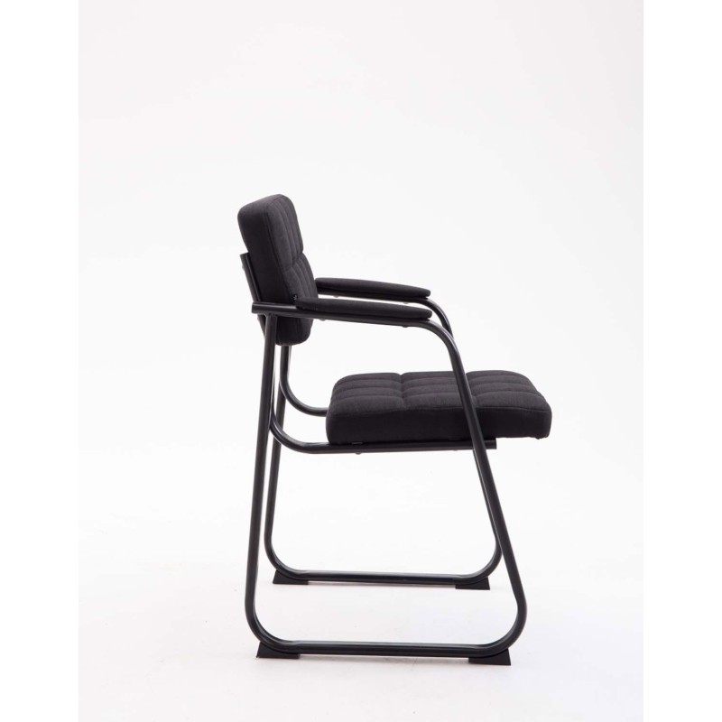 Silla de visita Canada B en tela negra