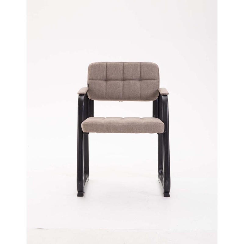 Silla de visita Canada B en tela color topo