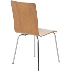 Juego de 4 sillas de visita Pepe en roble