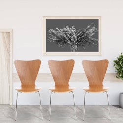 Juego de 4 sillas de visita de roble Calisto