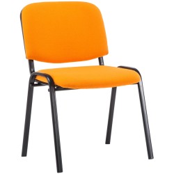 Silla de visita Ken V2 en tela naranja