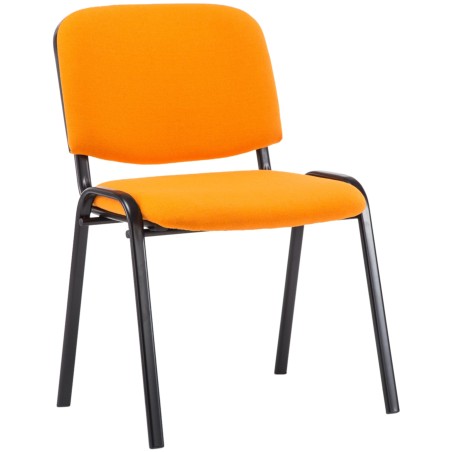 Silla de visita Ken V2 en tela naranja