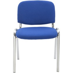 Silla de visita Ken C en tela azul