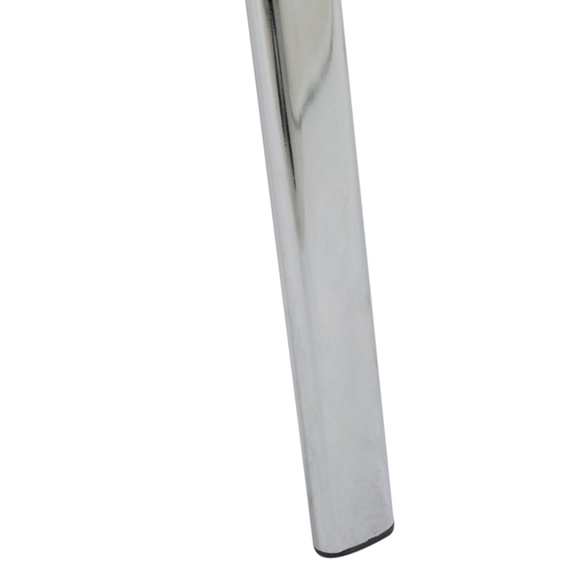 Silla de visita Ken C en tela marrón