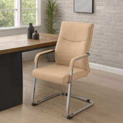 Silla de visita Hobart color caqui