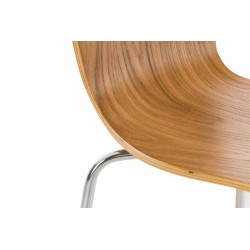 Juego de 4 sillas de visita Aaron en roble