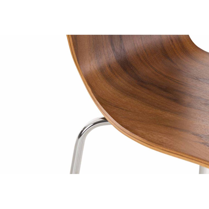 Juego de 2 sillas de visita Aaron en nogal