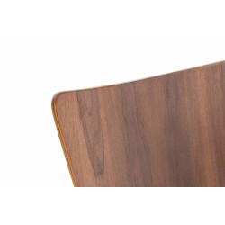 Juego de 2 sillas de visita Aaron en nogal