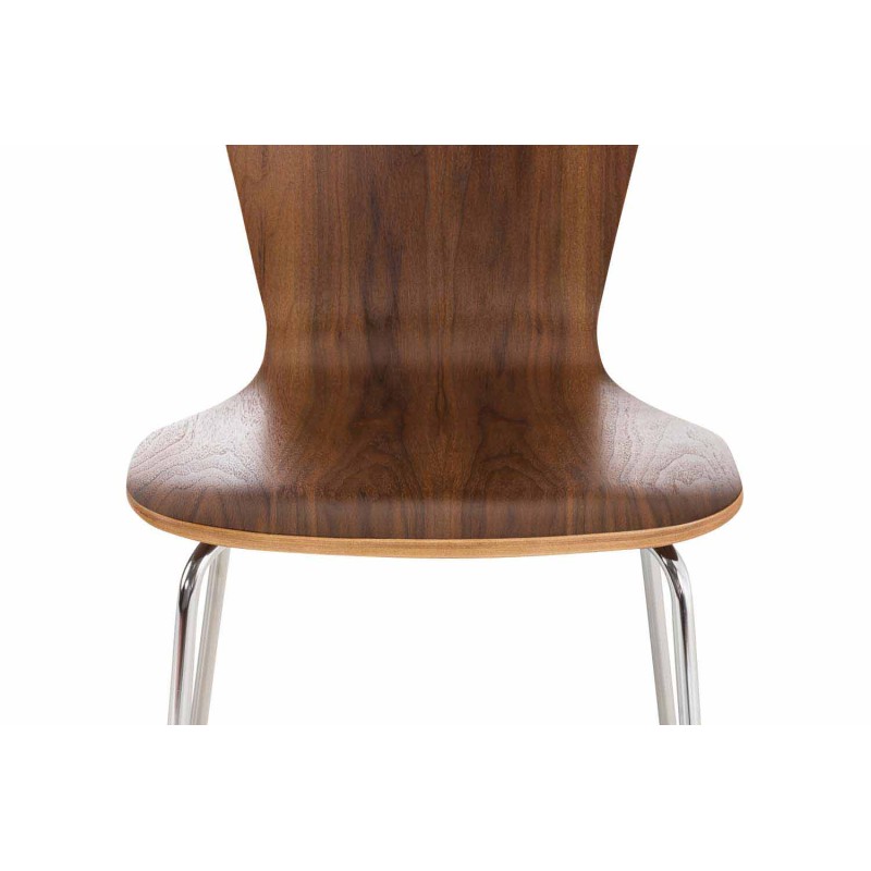 Juego de 2 sillas de visita Aaron en nogal