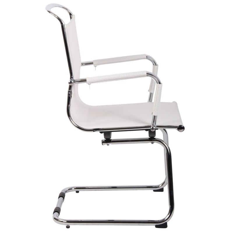 Silla de visita Barnet Mesh White