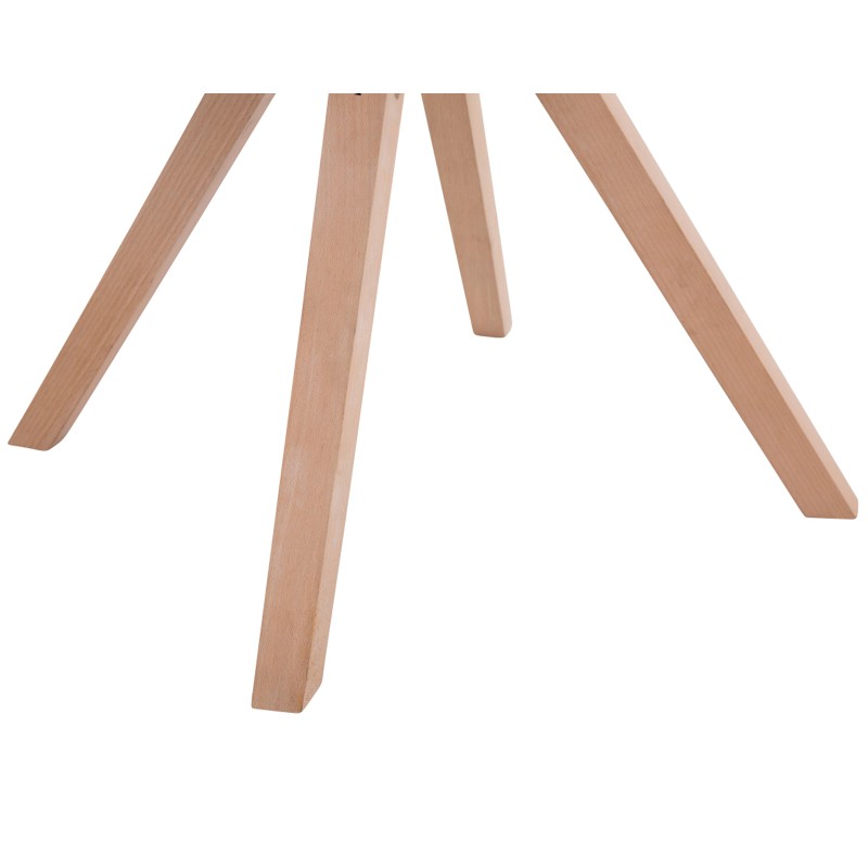 Juego de 4 sillas de visita Toulouse en tejido Square Natura marrón