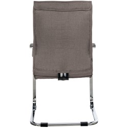 Juego de 2 sillas de visita Hobart en tela gris oscuro Juego de 2 sillas de visita Hobart en tela gris oscuro