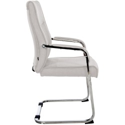 Juego de 2 sillas de visita Hobart en tela gris Juego de 2 sillas de visita Hobart en tela gris