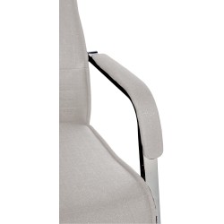 Juego de 2 sillas de visita Hobart en tela gris Juego de 2 sillas de visita Hobart en tela gris