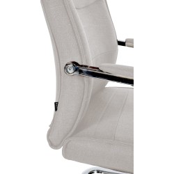 Juego de 2 sillas de visita Hobart en tela gris Juego de 2 sillas de visita Hobart en tela gris