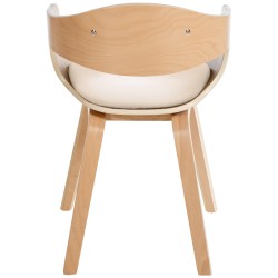 Silla de visitas Kingston Natura/Crema
