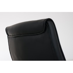 Silla de visita negra Caro