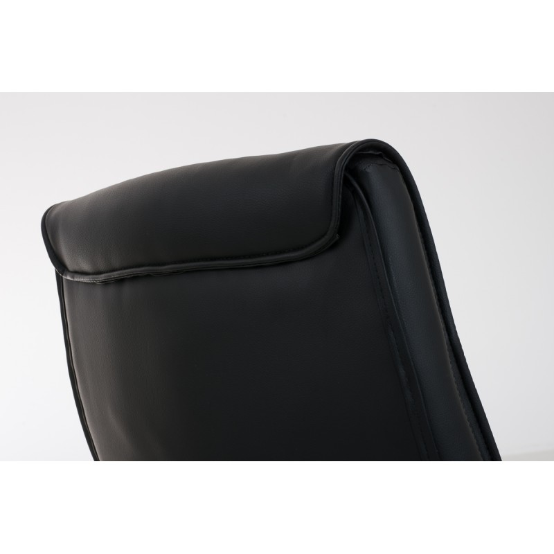 Silla de visita negra Caro