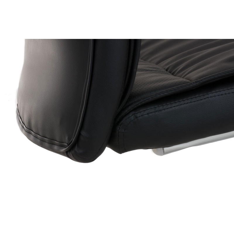 Silla de visita negra Caro