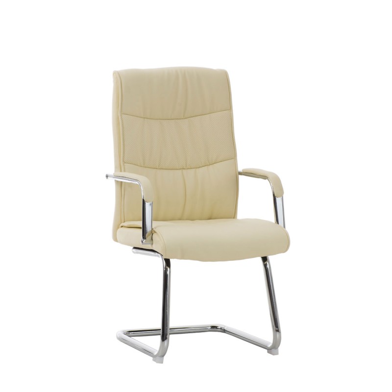 Silla de visita color crema Caro