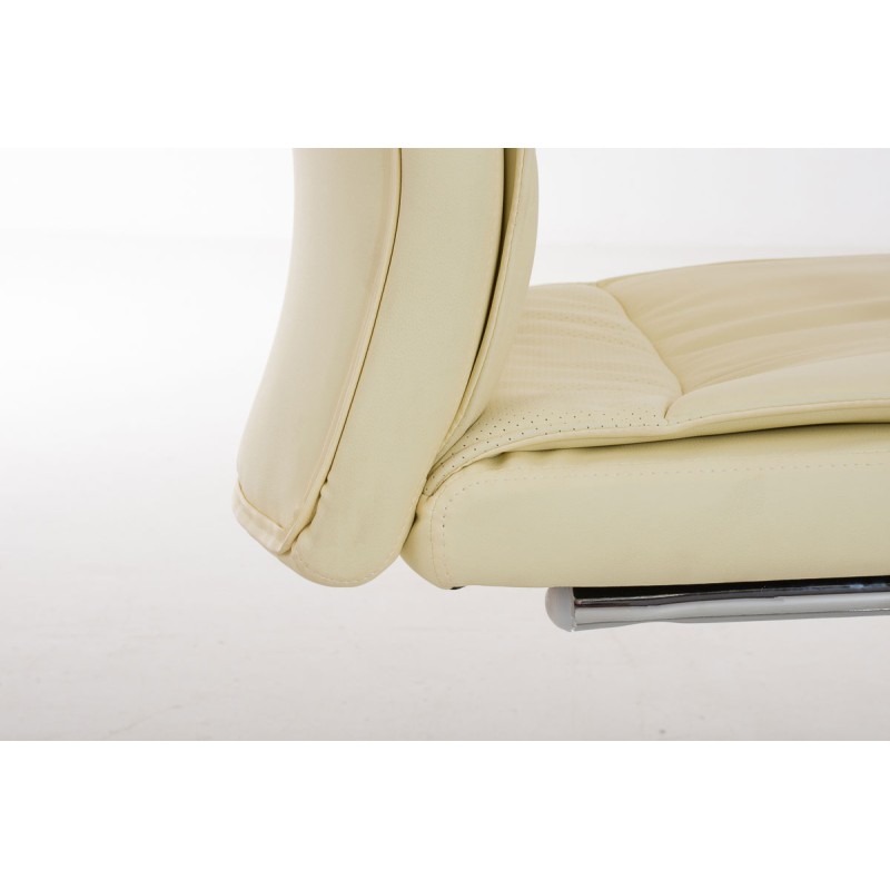 Silla de visita color crema Caro